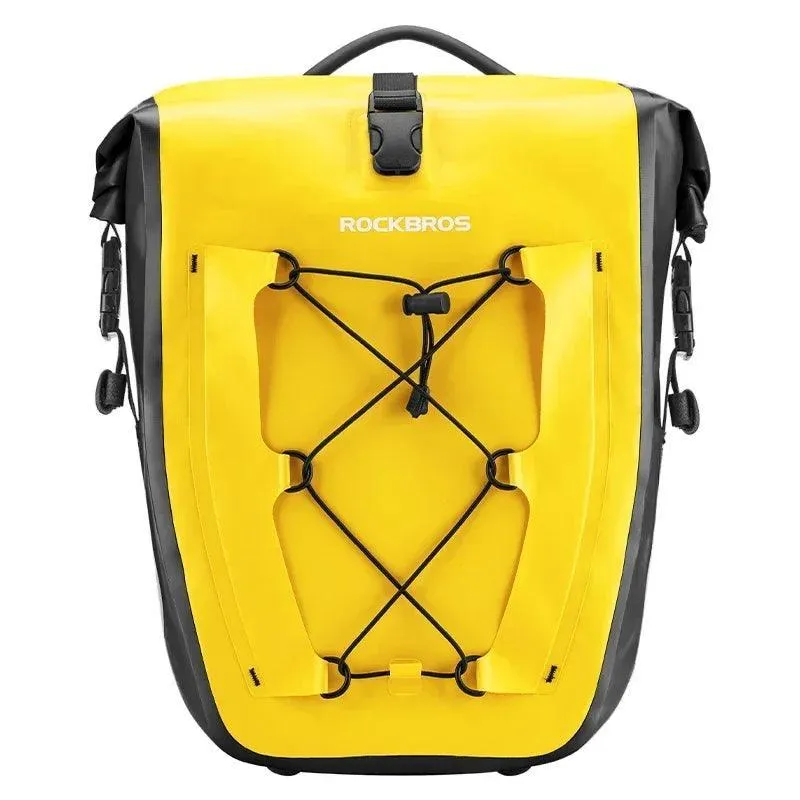 Bike Pannier Bag Waterproof 25L Capacity Bike Rack Bag Mountain Road Bicycle Tail Seat Long Travel Double Side Bike Bag