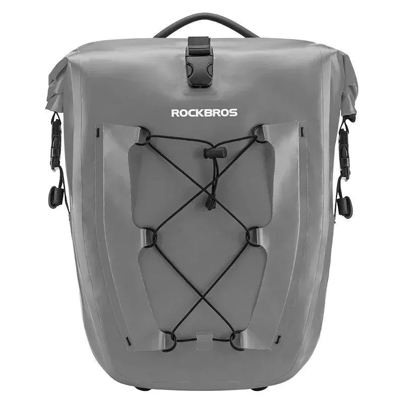 Bike Pannier Bag Waterproof 25L Capacity Bike Rack Bag Mountain Road Bicycle Tail Seat Long Travel Double Side Bike Bag