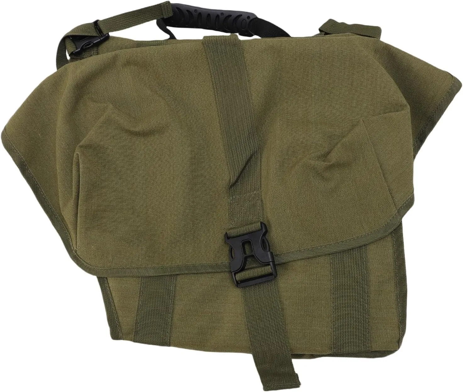 Bike Rear Rack Storage Bag, Bike Seat Double Bag Canvas Reflective for Cycling