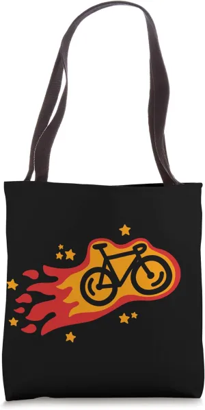 Bikes Are Fire Flying Meteor Bicycle Bike Lover Tote Bag