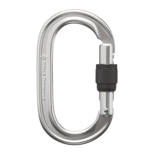 Black Diamond Oval Keylock Screwgate Carabiner