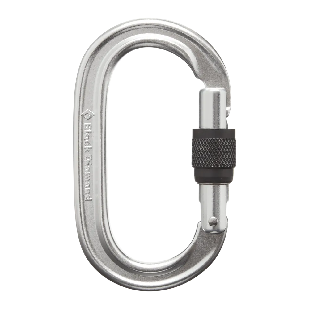 Black Diamond Oval Keylock Screwgate Carabiner