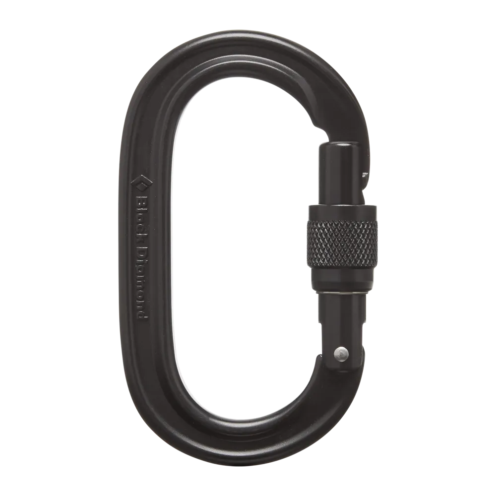 Black Diamond Oval Keylock Screwgate Carabiner