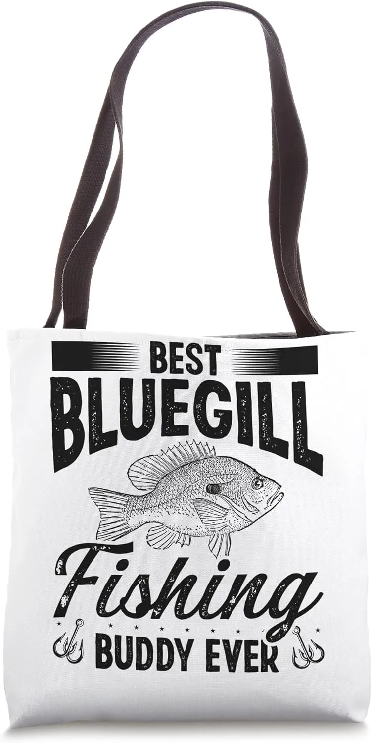 Blugill Fishing Lure Bluegill Fisher Essentials Fisherman Tote Bag