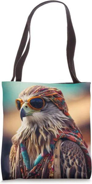 Boho Hippie Sunglasses Falcon Tote Bag