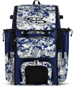 Boombah Superpack Bat Pack - Backpack Version (no wheels) - Holds 4 Bats - Camo Series - Multiple Color Options