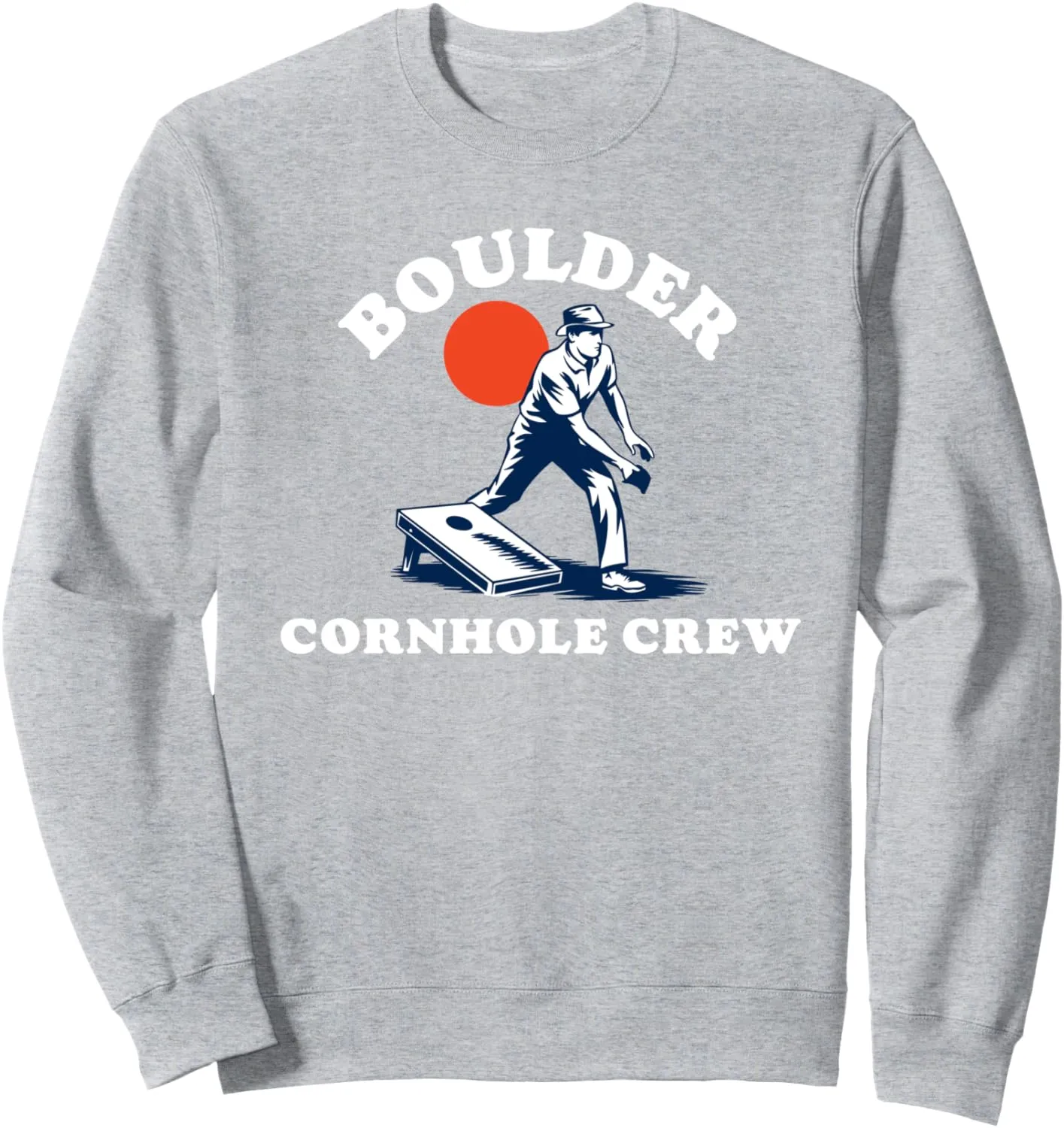 Boulder Cornhole Crew Retro Eighties Vibe Beanbag Team Sweatshirt