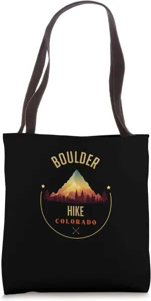 Boulder Souvenir Apparel - Boulder Hiking Tote Bag