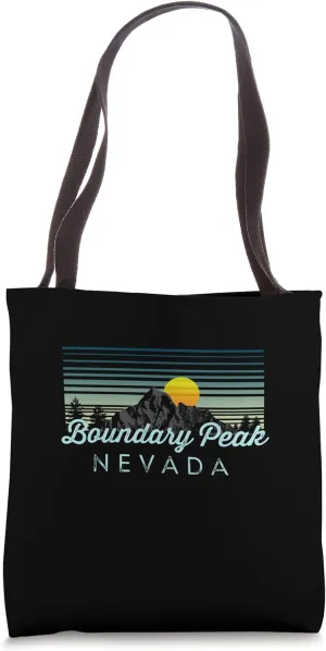 Boundary Peak Retro Clothes & Gear - Boundary Peak Souvenir Tote Bag