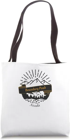 Boundary Peak Retro Vintage Vacation Souvenir Tote Bag