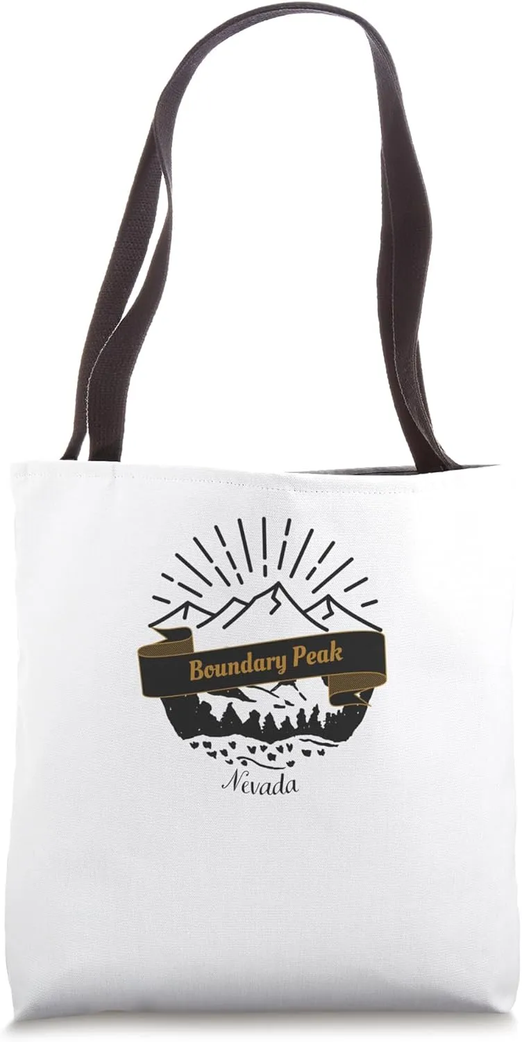 Boundary Peak Retro Vintage Vacation Souvenir Tote Bag