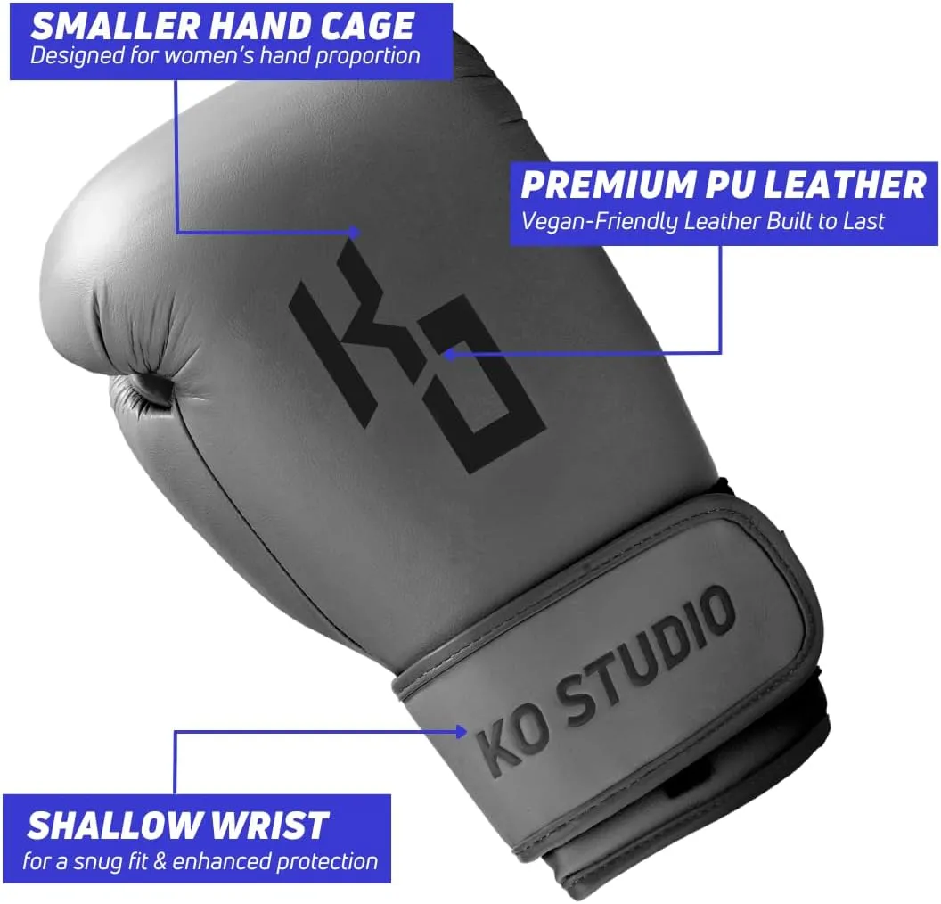 Boxing Gloves for Men & Women - Leather Gloves for Heavy Bag, Punching Bag,Muay Thai, MMA, Kickboxing, Gym Training, Sparring Pro-Style Guantes de Boxeo 12oz 14oz 16oz