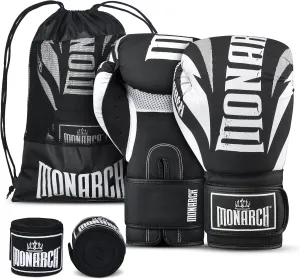 Boxing Gloves Men Women with Hand Wraps for Boxing, Muay thai, kickboxing, Punching Bag Workout traing and Sparing Gear Complete Boxing Kit, Size 8-16 OZ