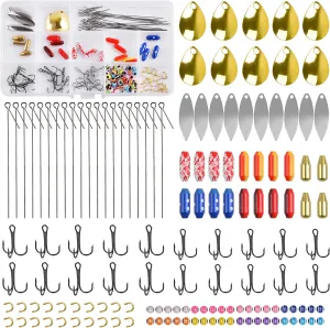 Brass Fishing Spinner Lure Bodies, Fishing Lure Making Supplies DIY Fishing Sinkers Weights Inline Spinners for Lure Making