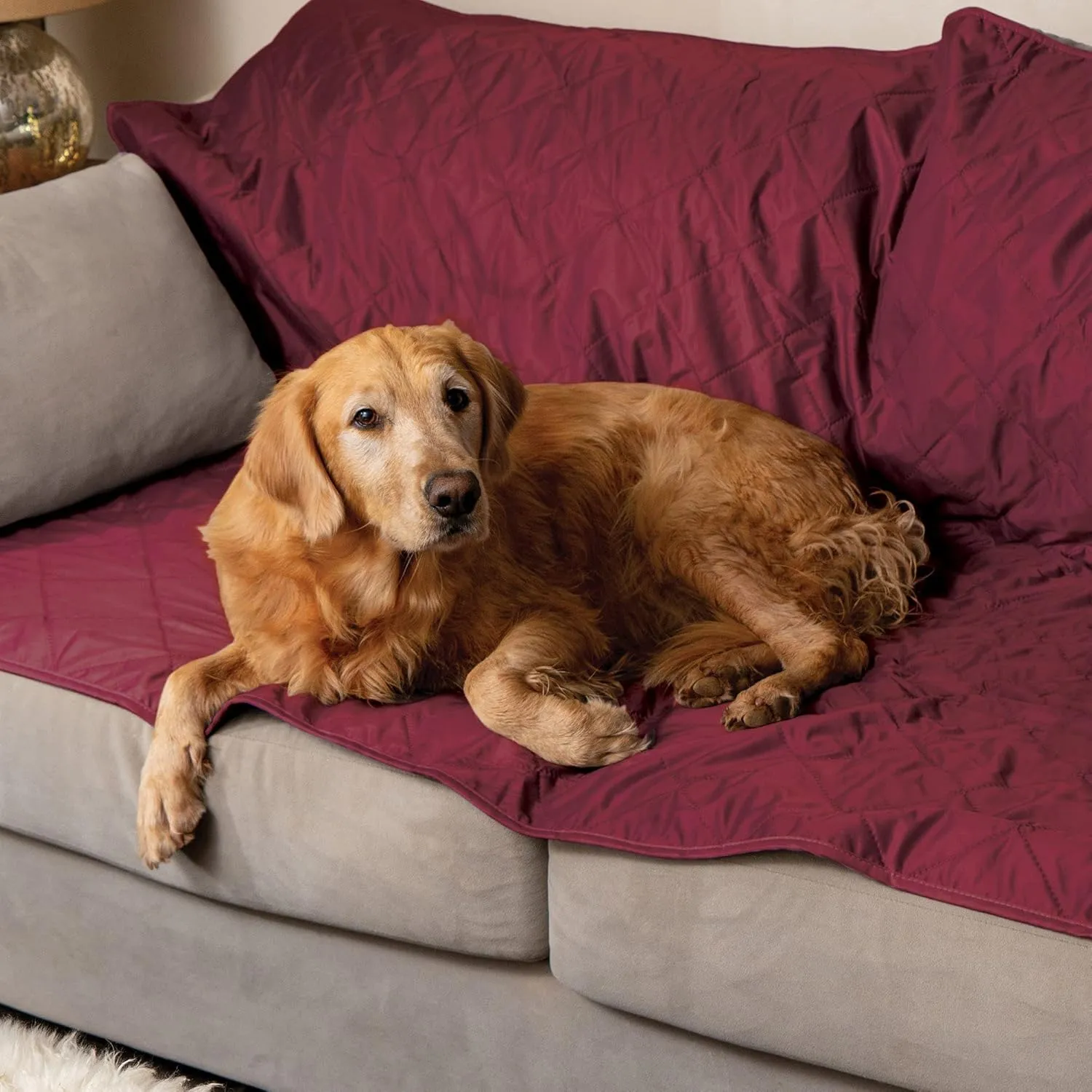 BRAWNTIDE Large Outdoor Waterproof Blanket - Extra Thick Fleece, Warm, Windproof, Sandproof, Quilted, 82" x 55", Ideal for Beaches, Picnics, Camping, Stadiums, Dogs, Car