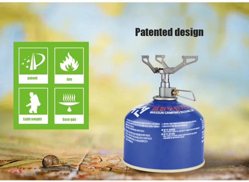 BRS-3000T Titanium Mini Camping Gas Burners 25g 2700W One-Piece Pocket Stove Outdooor Hiking Folding Cooking Furnace Portable