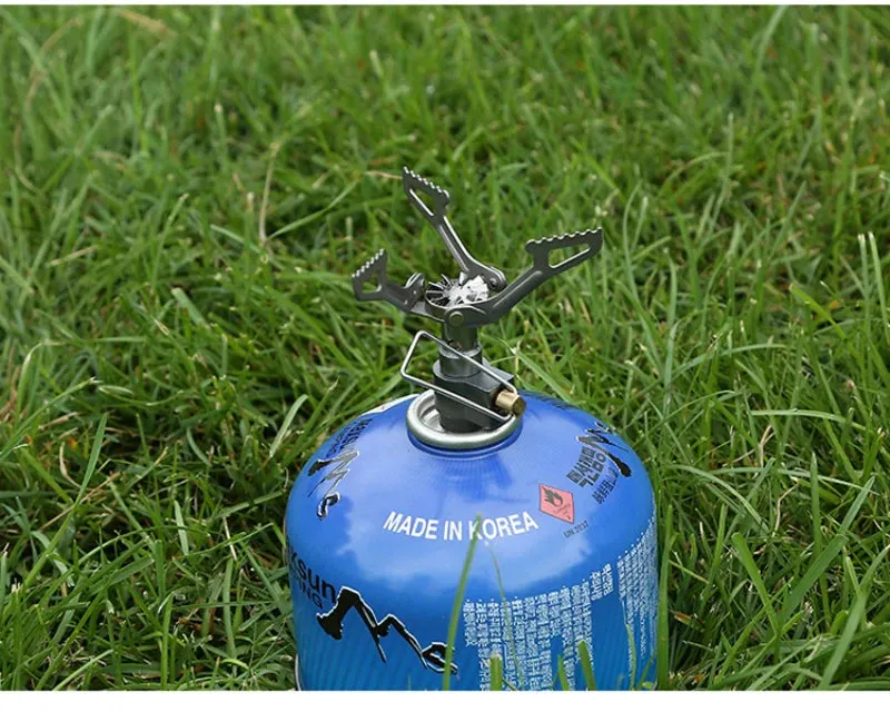 BRS-3000T Titanium Mini Camping Gas Burners 25g 2700W One-Piece Pocket Stove Outdooor Hiking Folding Cooking Furnace Portable