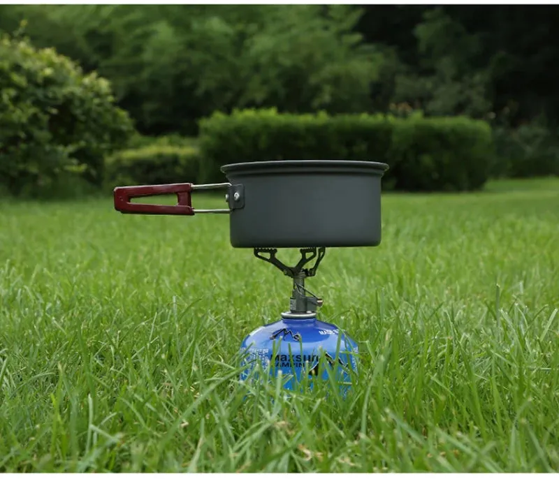 BRS-3000T Titanium Mini Camping Gas Burners 25g 2700W One-Piece Pocket Stove Outdooor Hiking Folding Cooking Furnace Portable