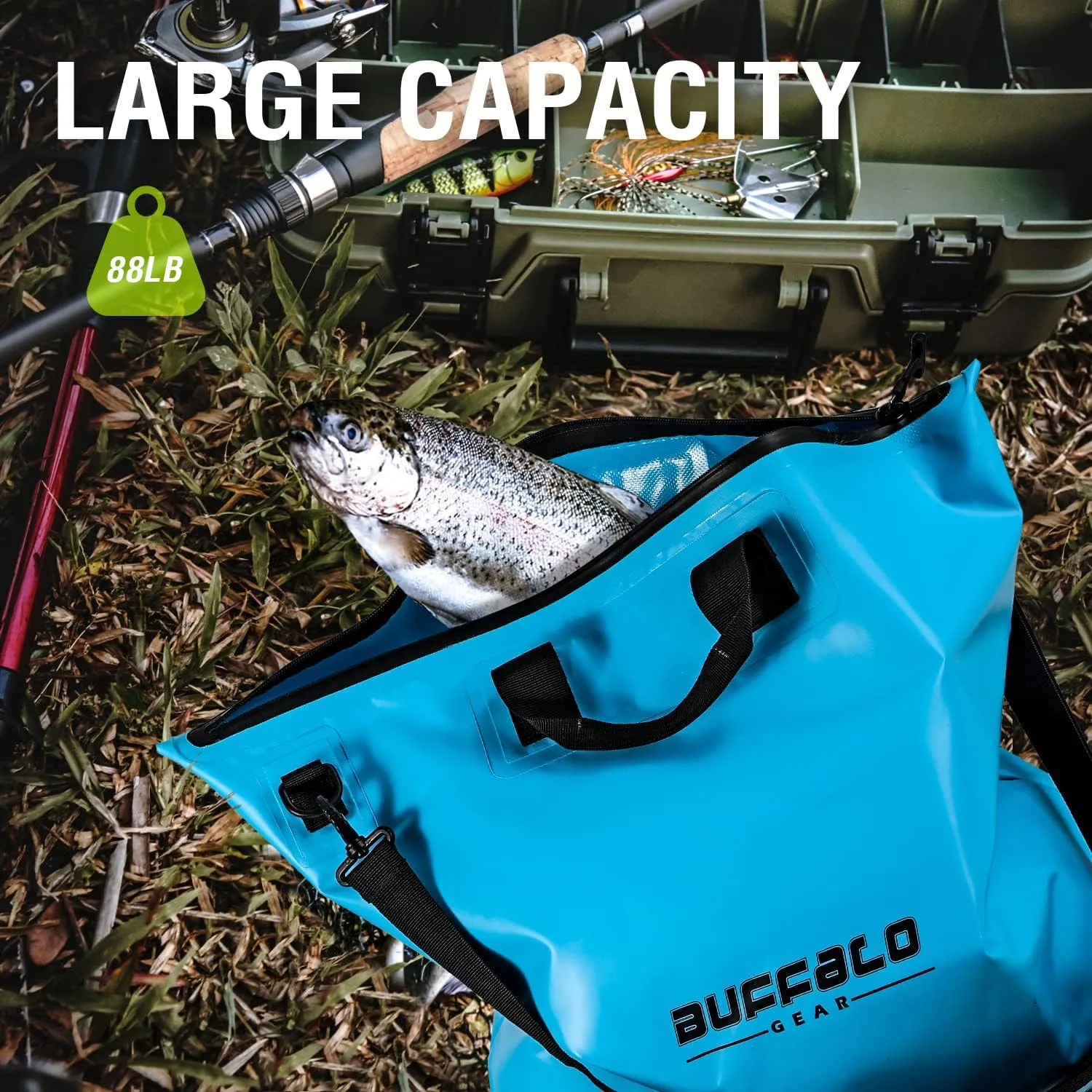 Buffalo Gear Fish Bag with Airtight Waterproof Zipper