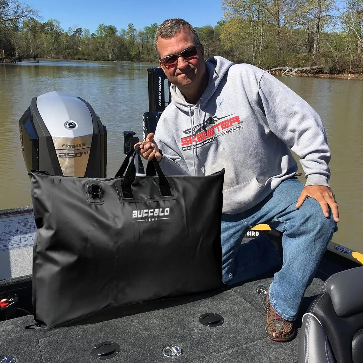 Buffalo Gear Fish Bag with Airtight Waterproof Zipper