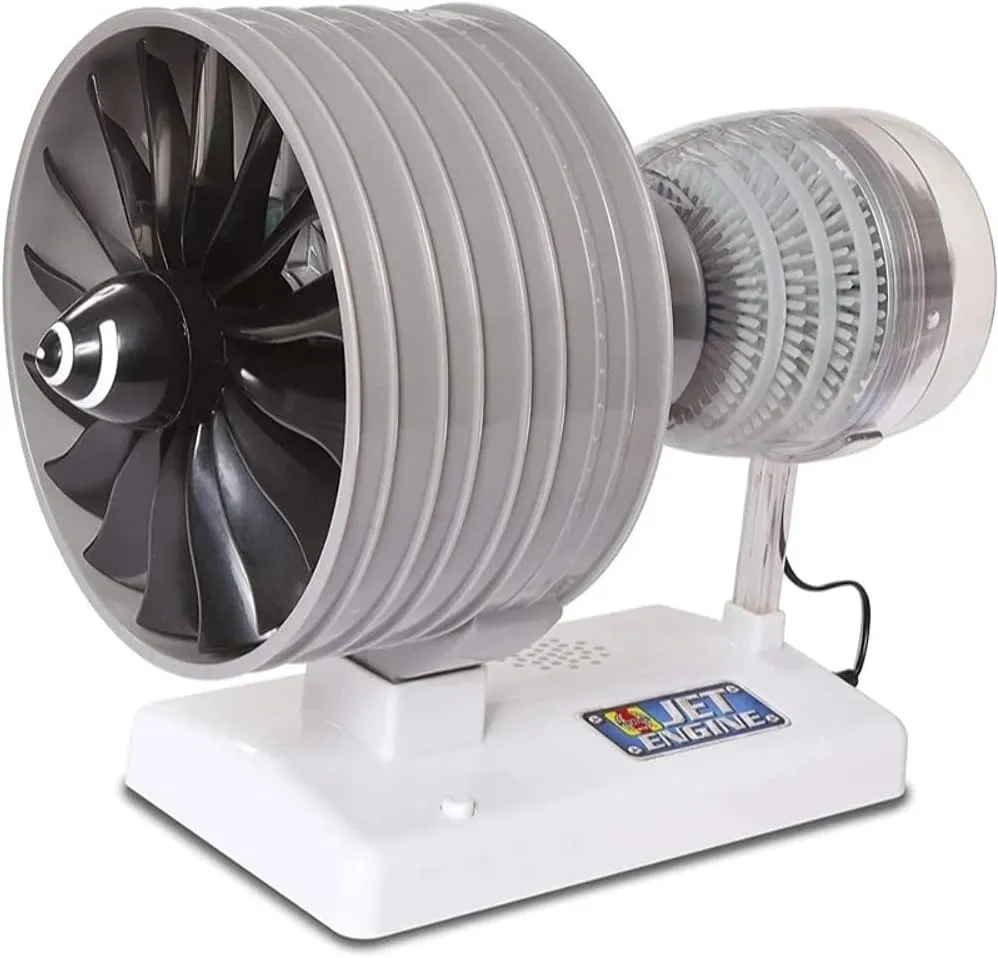 Build Your Own Jet Engine Toy - Replica Model Building Kit - Features Sounds and Illumination, 40  Pieces, 10  Years