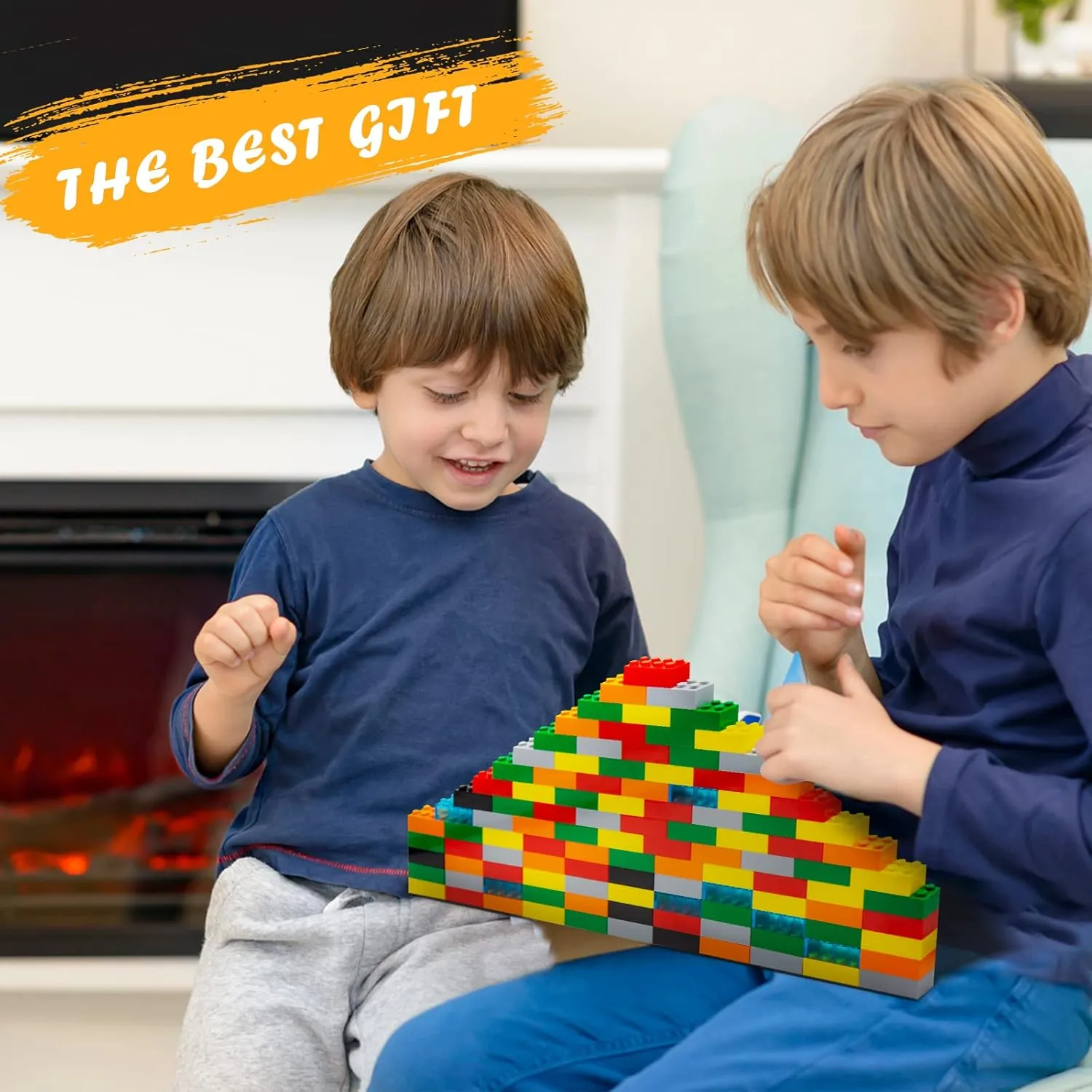 Building Bricks 320 Pieces, Tan Bricks Bulk Kit, Basic Parts Accessories, Classic Creative Building Blocks Set, Compatible