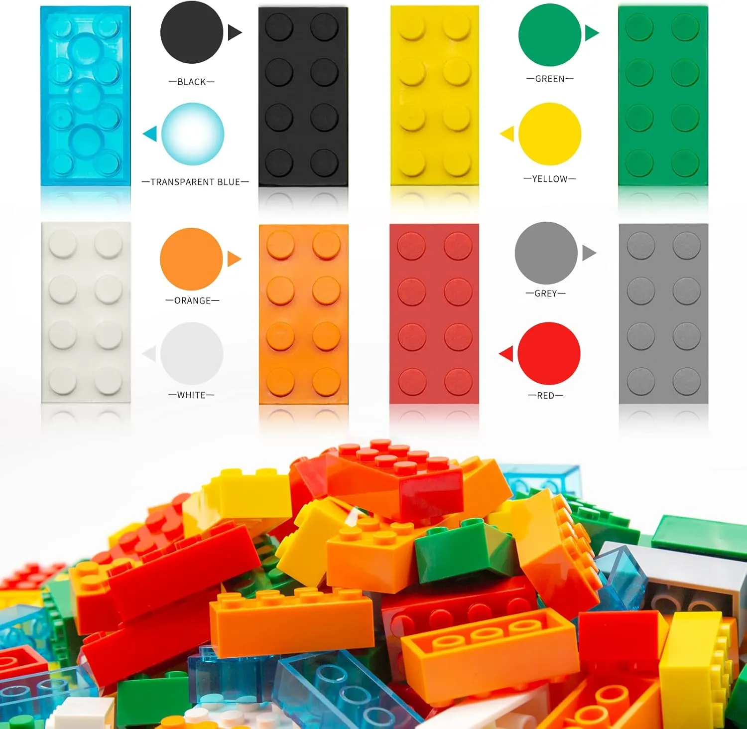 Building Bricks 320 Pieces, Tan Bricks Bulk Kit, Basic Parts Accessories, Classic Creative Building Blocks Set, Compatible