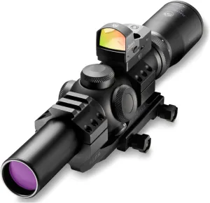 Burris Fullfield TAC30 1-4x24mm Hunting Scope or Kit w/FastFire II Sight | Illuminated Ballistic CQ 5.56 Reticle, 30mm Tube