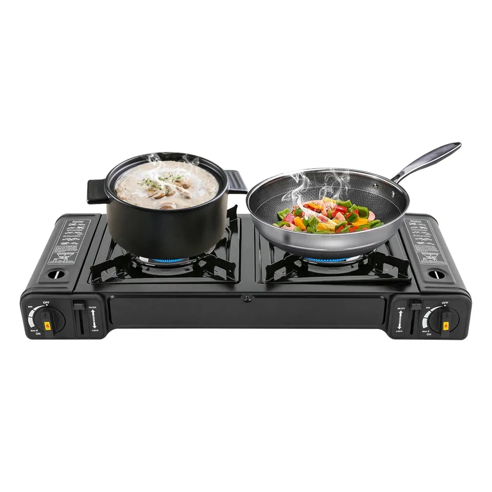 Butane Camping Stove,Auto Ignition Camping Burner LPG for RV, Apartments,Camping