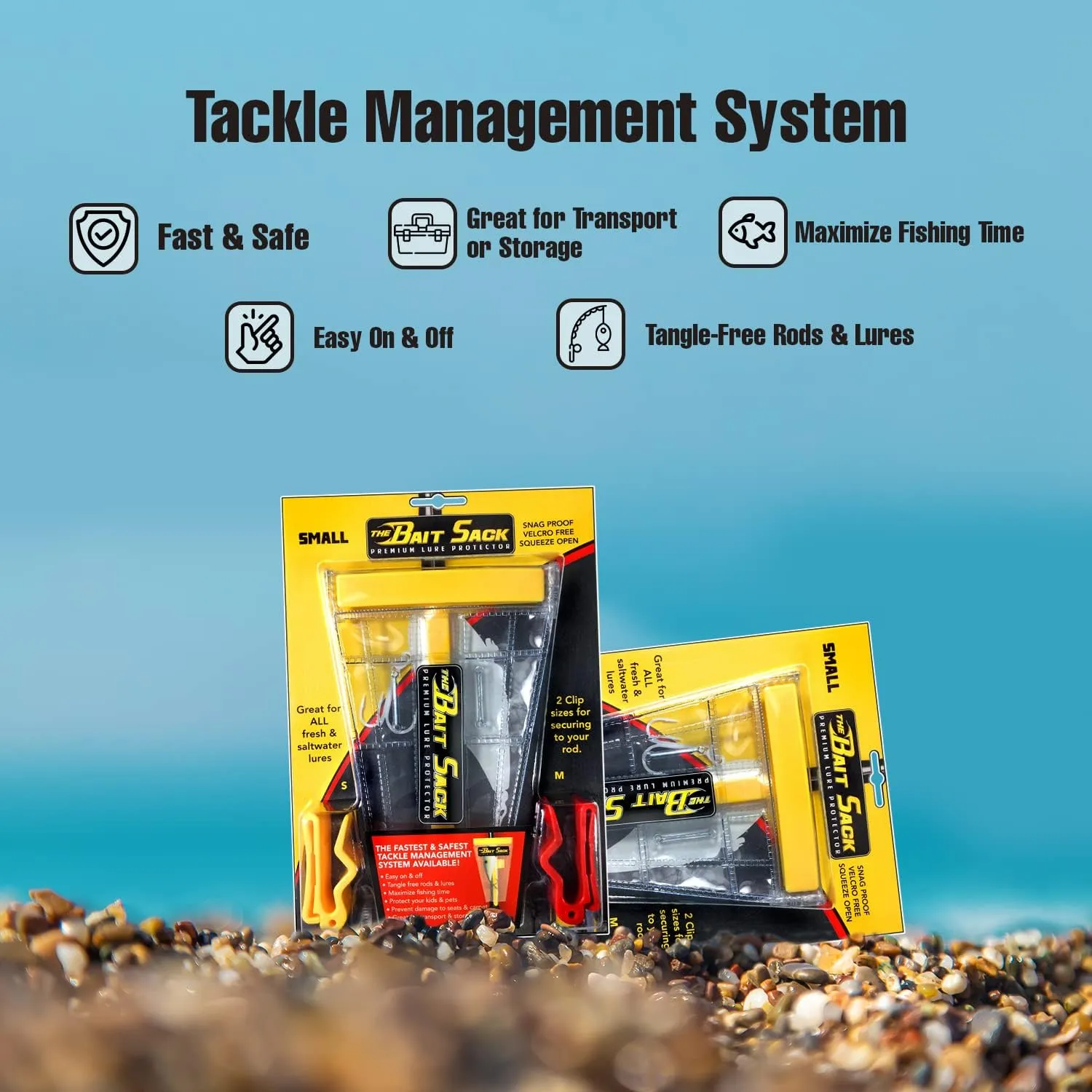 Cal Coast The Bait Sack - Holder for Bait, Hook, and Lure - Clip Easily onto Your Rod - Great for Any Fish Tournament - Keeps Line Untangled - Offers Protection from Hooks