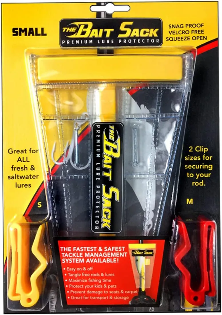 Cal Coast The Bait Sack - Holder for Bait, Hook, and Lure - Clip Easily onto Your Rod - Great for Any Fish Tournament - Keeps Line Untangled - Offers Protection from Hooks