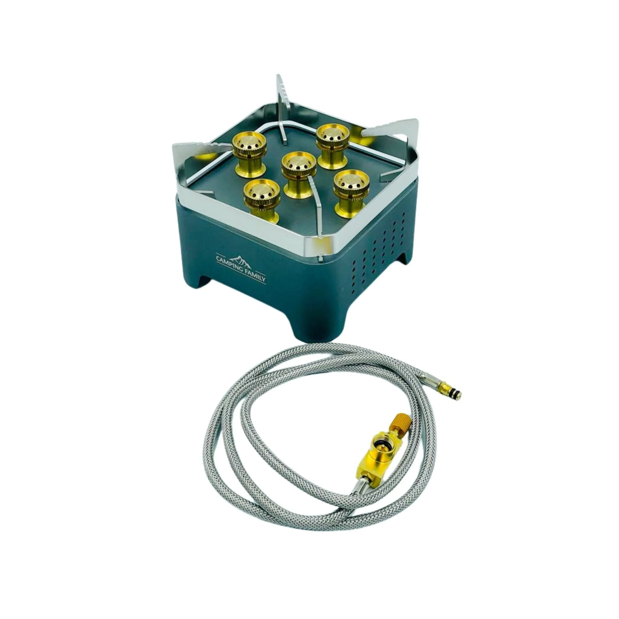 Camping Family Camping Stove 5 Burners 120000W CM-38490 - Gray