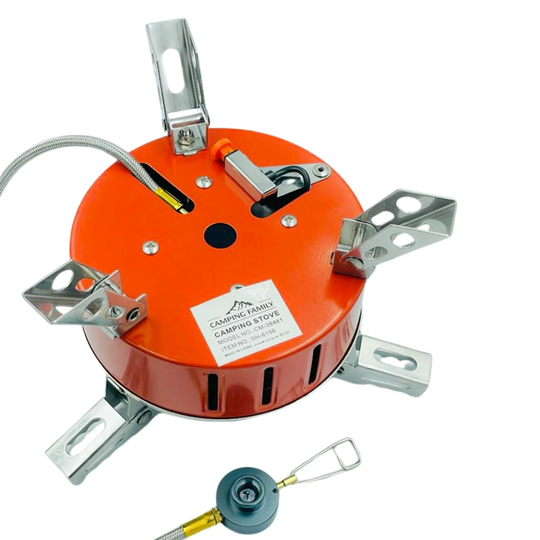 Camping Family Camping Stove 5 Burners 18500W CM-38481 - Orange