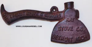 Cast iron prohibition ax - 1901 anti whiskey reproduction souvenir