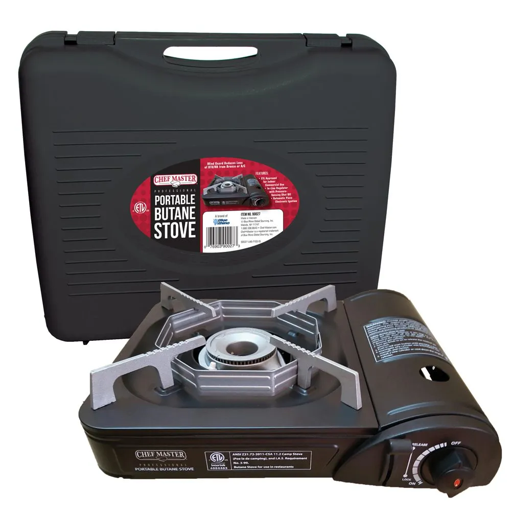 Chef Master 90027 Portable Butane Stove, 8,0000 BTU