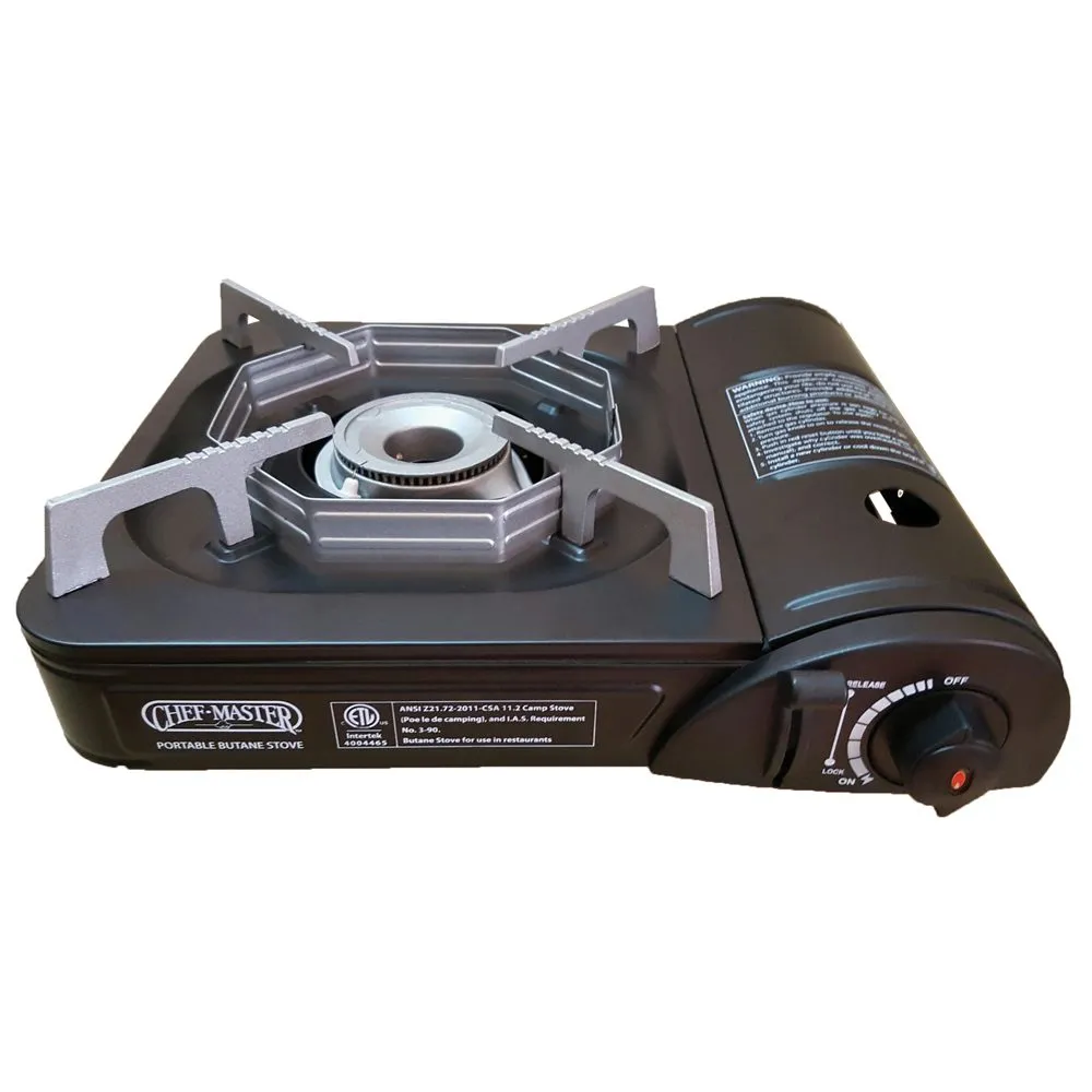 Chef Master 90027 Portable Butane Stove, 8,0000 BTU