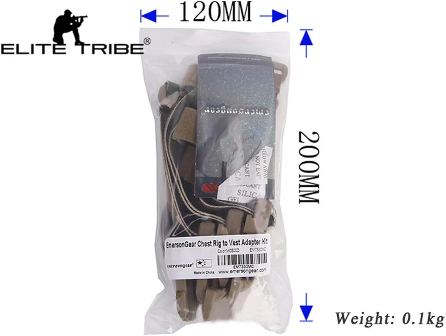 Chest Rig to Vest Adapter Kit Webbing for Molle Vest Chest Rig