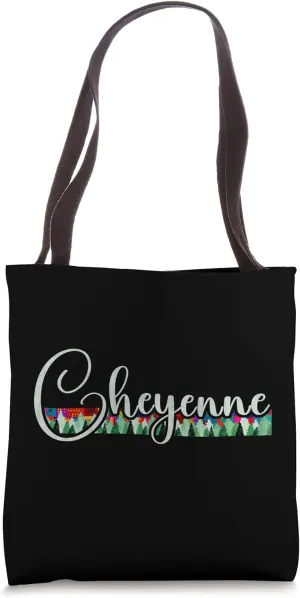Cheyenne Wyoming - Script Cheyenne WY Tote Bag
