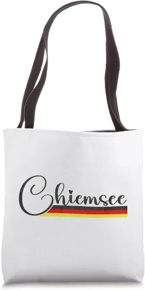 Chiemsee Germany - Lake Chiemsee Deutschland Script Tote Bag
