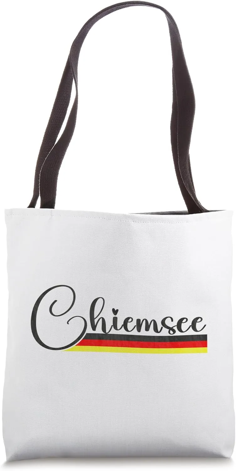 Chiemsee Germany - Lake Chiemsee Deutschland Script Tote Bag