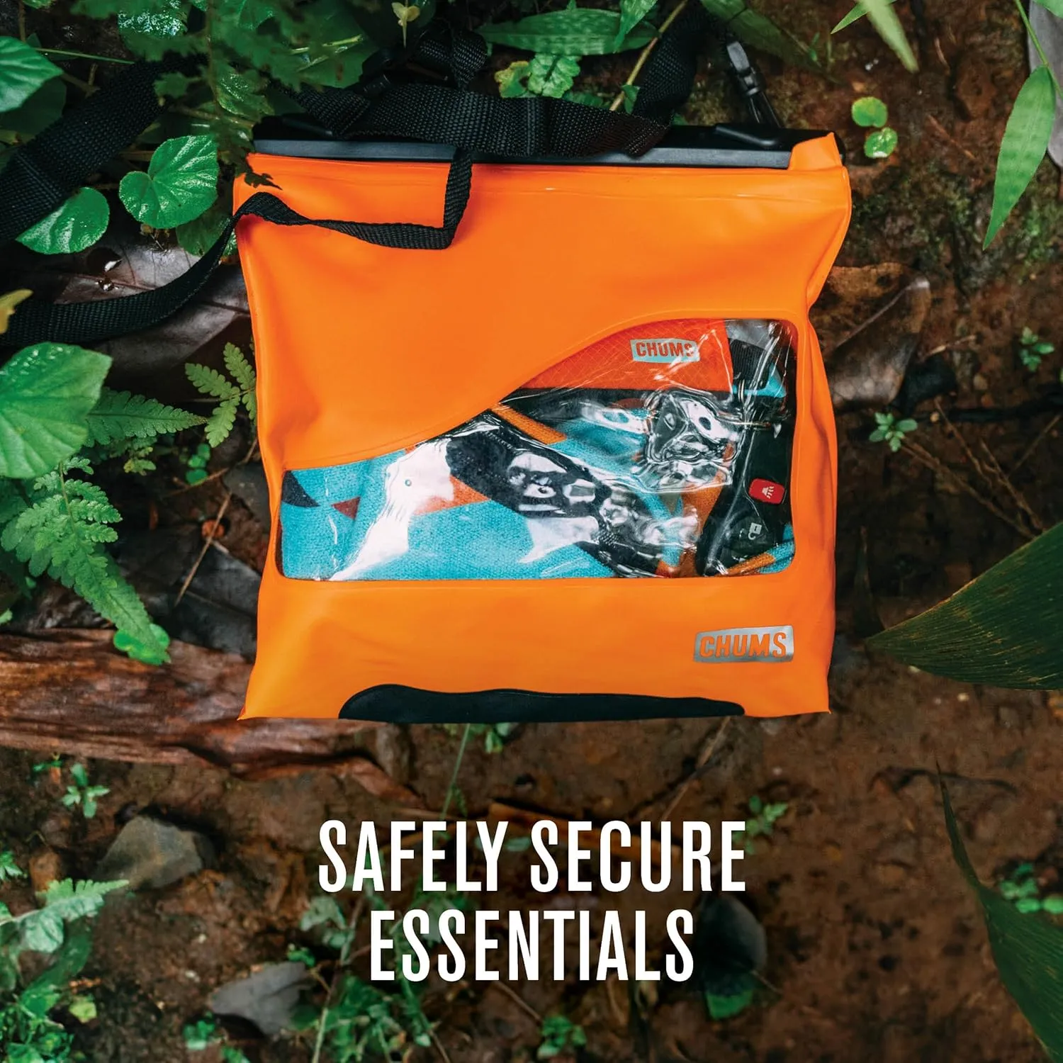 Chums Shuttle Splash Sack - Packable & Portable Waterproof Dry Bag for the Outdoors & On the Water - Rainbow Tie Dye