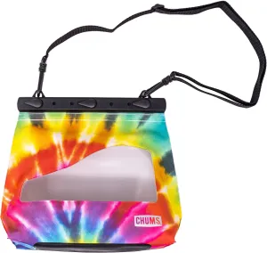Chums Shuttle Splash Sack - Packable & Portable Waterproof Dry Bag for the Outdoors & On the Water - Rainbow Tie Dye