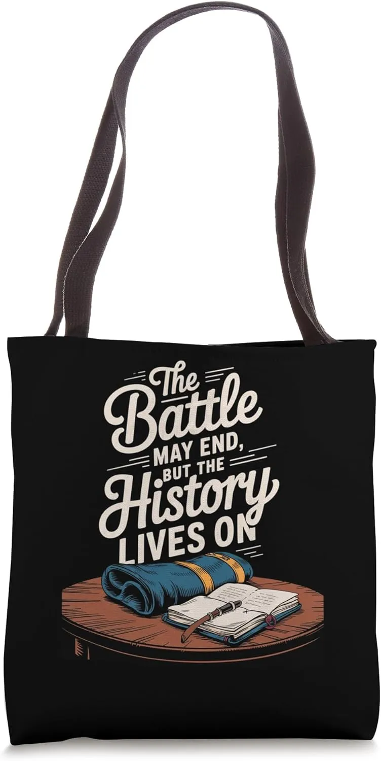 Civil War Battle Reenactment for Military History Fans Tote Bag