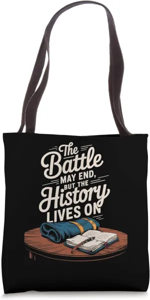 Civil War Battle Reenactment for Military History Fans Tote Bag