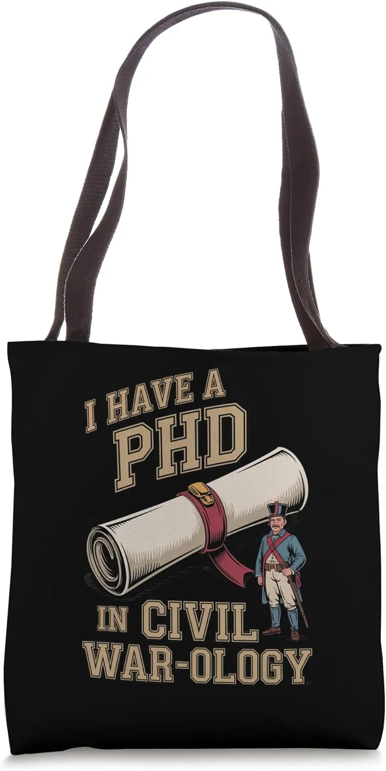 Civil War Reenactor Apparel for History Buffs and Teachers Tote Bag