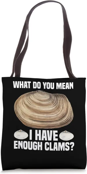Clam Diggger Gear Equipment Tools Rake Shovel Clamming Tote Bag
