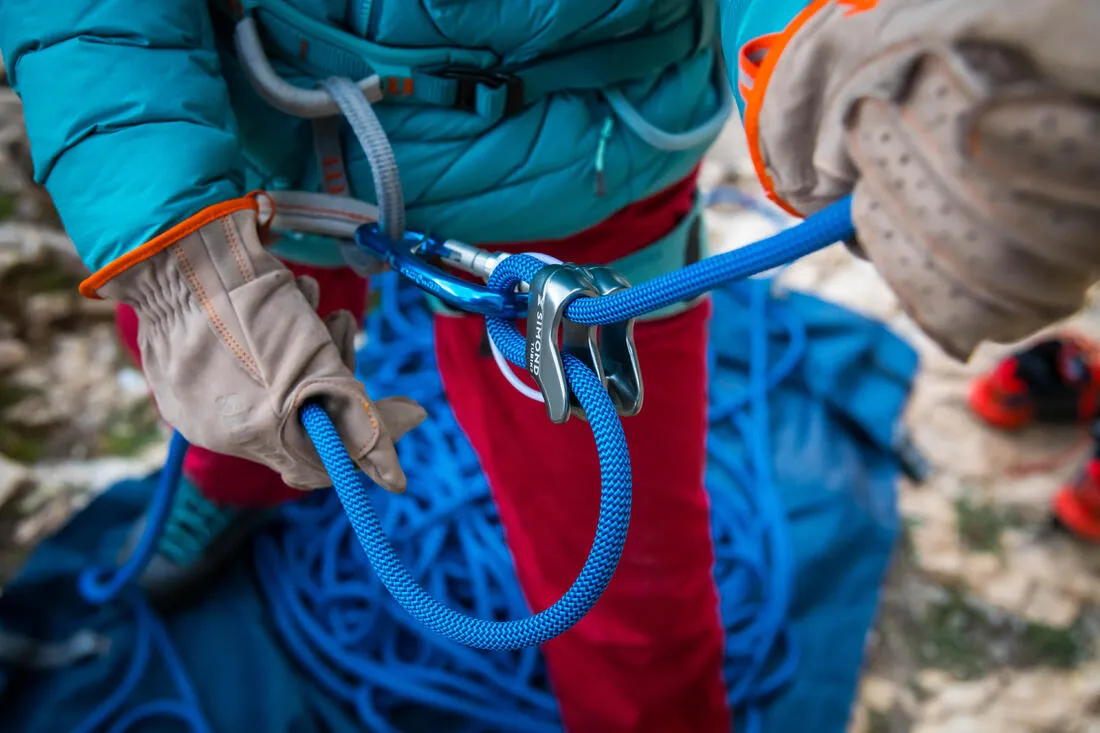 Climbing & Mountaineering Screwgate HMS Carabiner BLC - Goliath Secure Blue