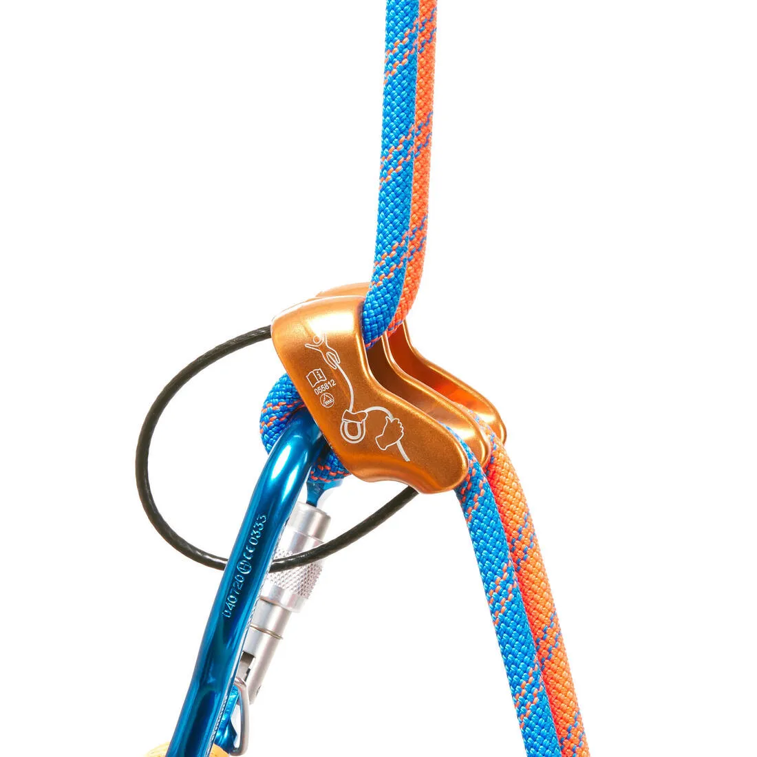 Climbing & Mountaineering Screwgate HMS Carabiner BLC - Goliath Secure Blue