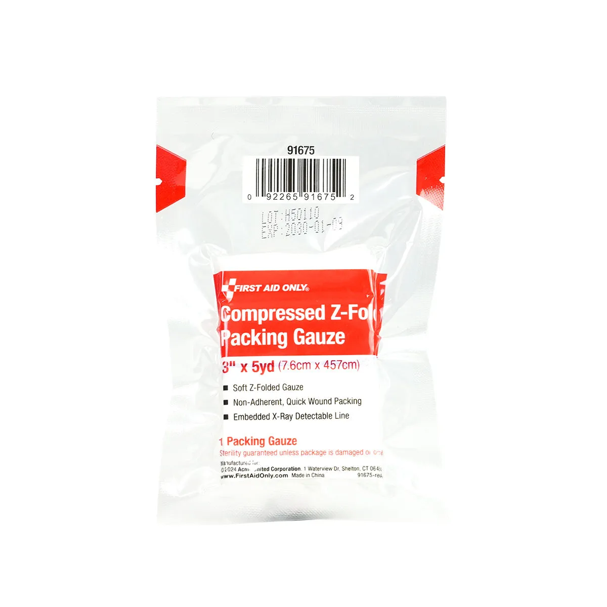 Compressed Z-Fold Packing Gauze, 4 per Box