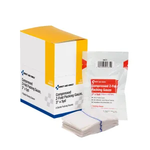 Compressed Z-Fold Packing Gauze, 4 per Box